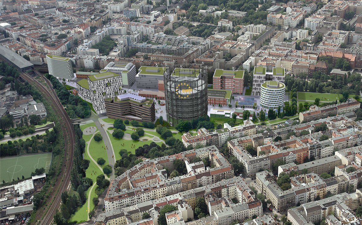 A l’heure des constructions du futur :  Une toiture inversée végétalisée pour les bâtiments administratifs du Campus EUREF à Berlin
