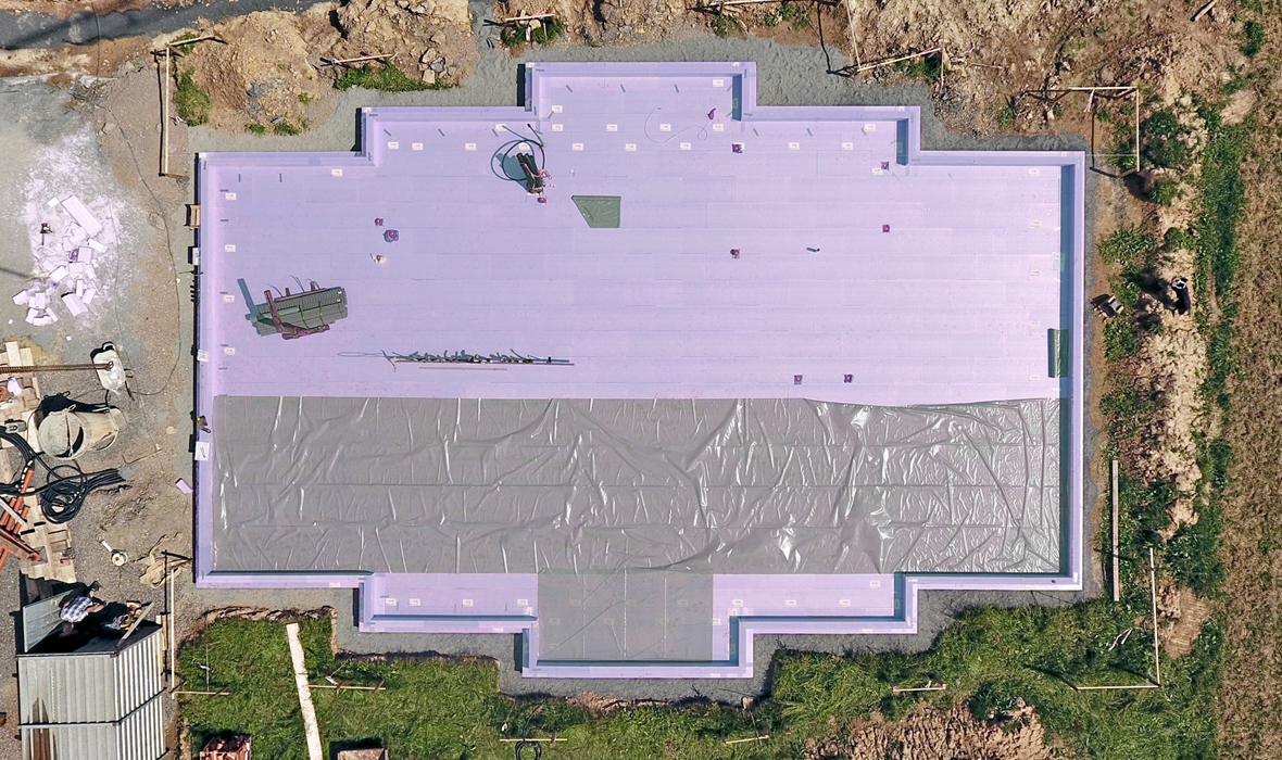 Jusqu’à 16 jours de chantier en moins grâce à JACKODUR® Atlas*