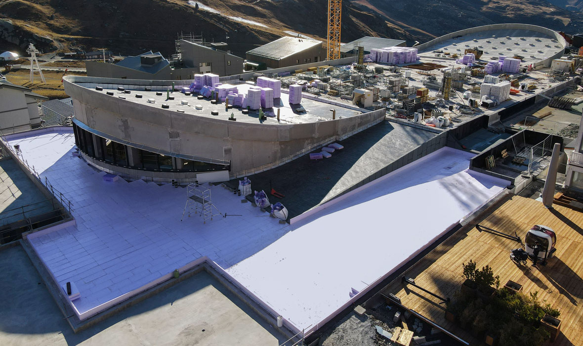 Centre sportif de Val Thorens - L’isolation inversée JACKODUR® deviendra (aussi) une piste de ski !