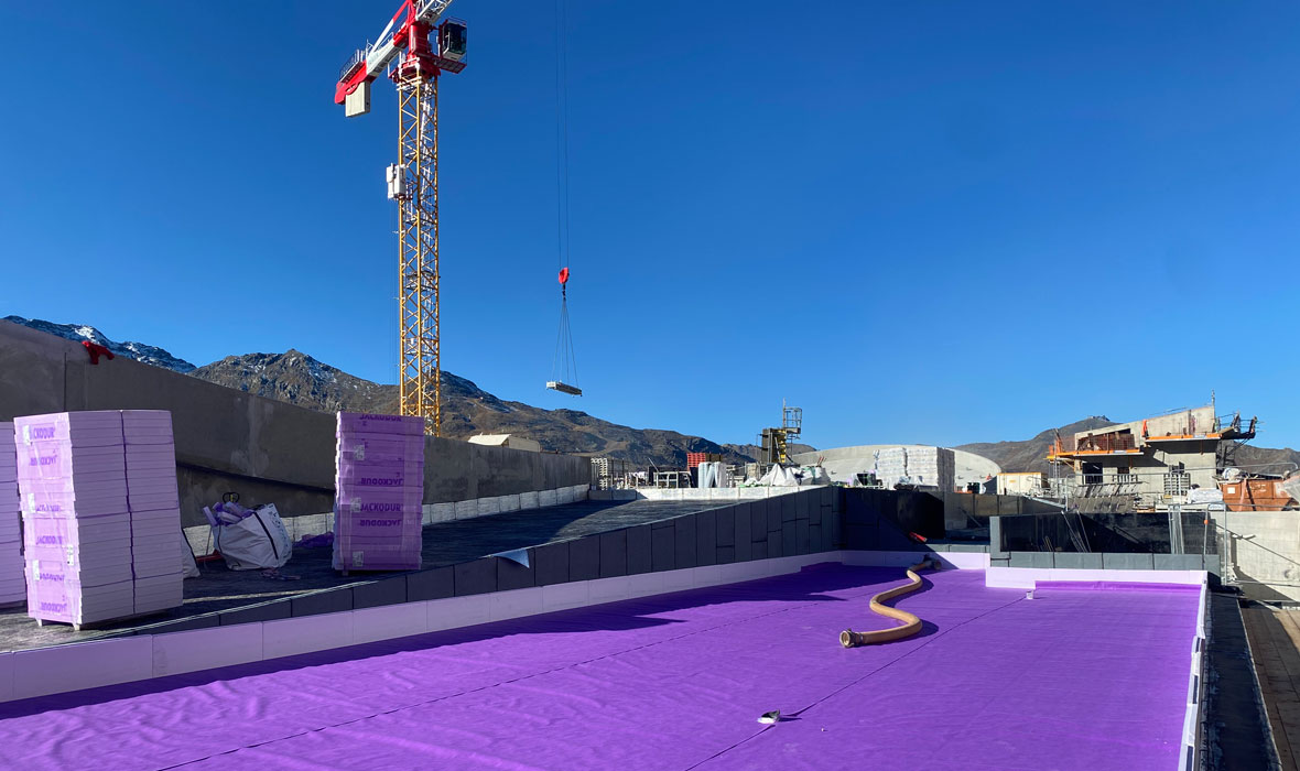 Centre sportif de Val Thorens - L’isolation inversée JACKODUR® deviendra (aussi) une piste de ski !