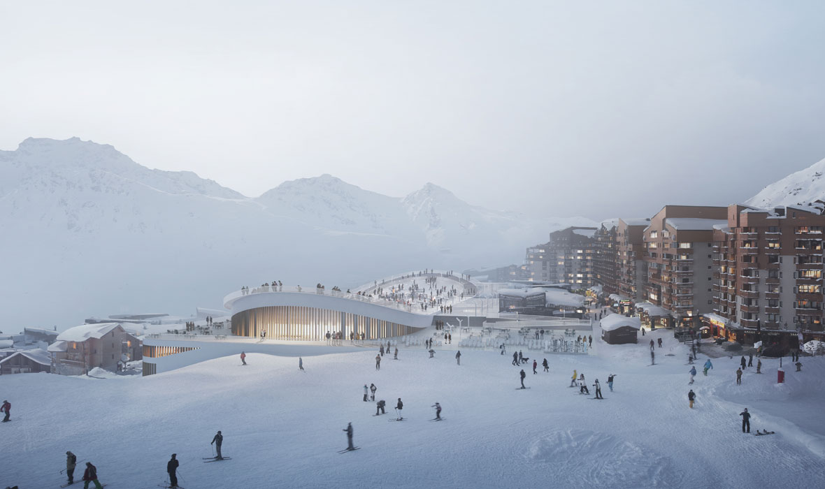 Centre sportif de Val Thorens - L’isolation inversée JACKODUR® deviendra (aussi) une piste de ski !